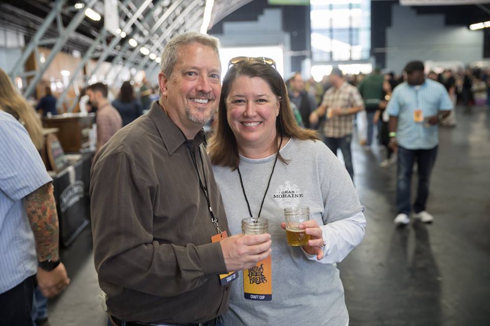 Couple posing at Craft Cup